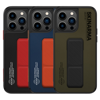 iPhone 14 Pro Max Kılıf SkinArma Standlı Deri Görünümlü Gyo Kapak