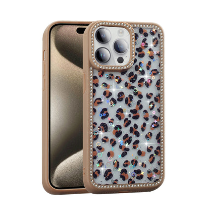 Apple iPhone 14 Pro Max Kılıf Taşlı ve Simli Tasarım Zore Azra Kapak
