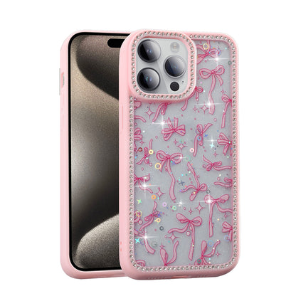 Apple iPhone 14 Pro Max Kılıf Taşlı ve Simli Tasarım Zore Azra Kapak