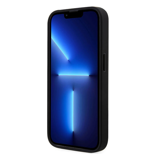 iPhone 14 Pro Max Kılıf U.S. POLO ASSN. Deri Şeritli Logo Dizayn Kapak