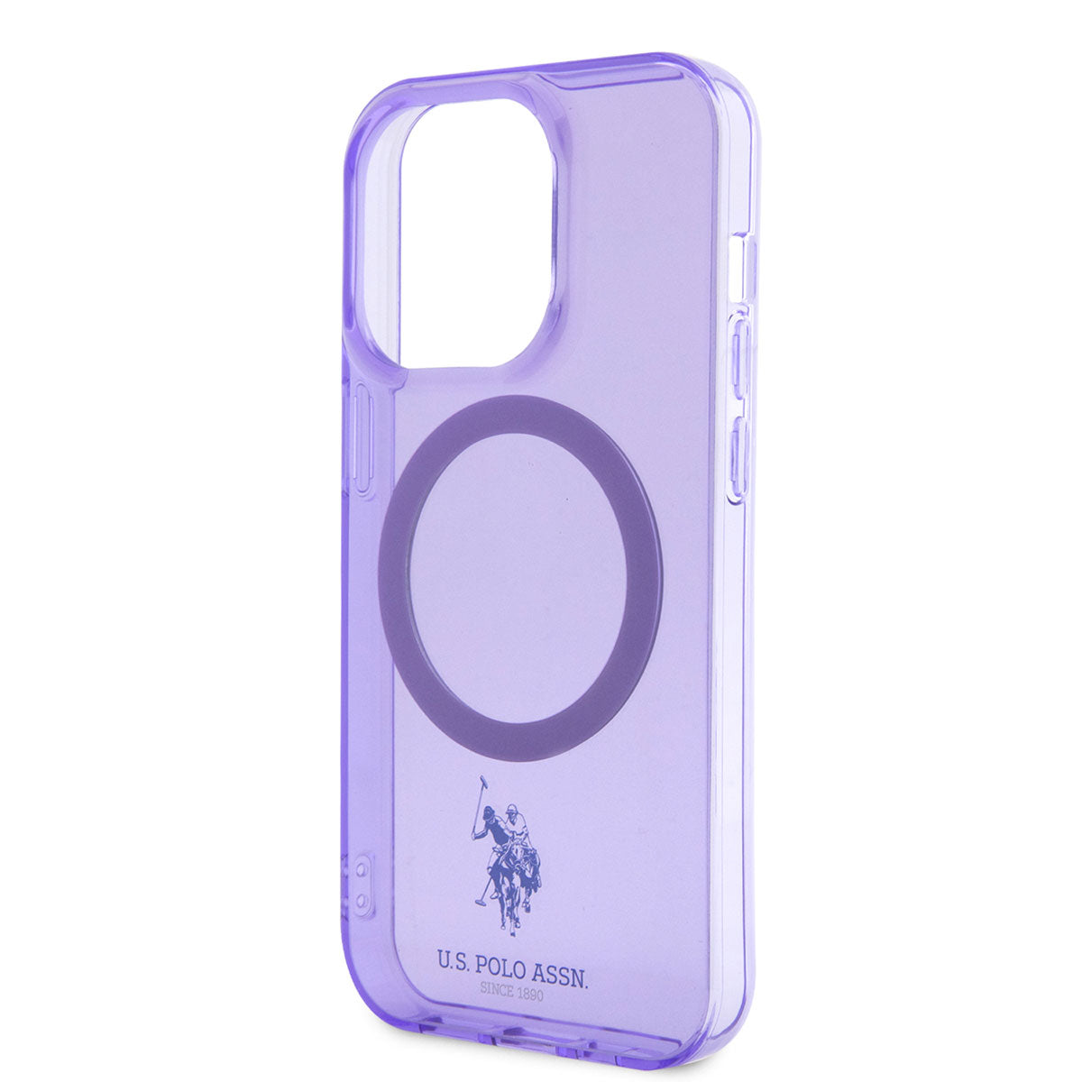 iPhone 14 Pro Max Kılıf U.S. POLO ASSN. M-safe Şarj Özellikli Transparan Tasarım Kapak