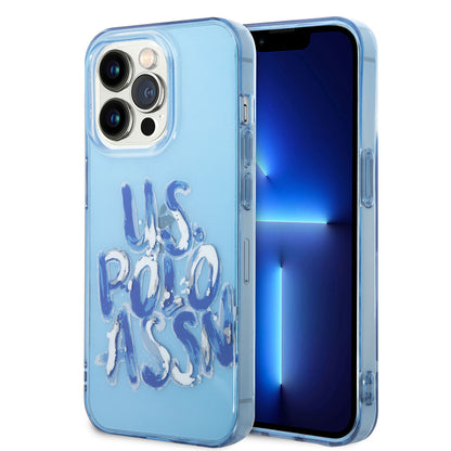 iPhone 14 Pro Max Kılıf U.S. POLO ASSN. Renkli Grafiti Baskılı Dizayn Kapak