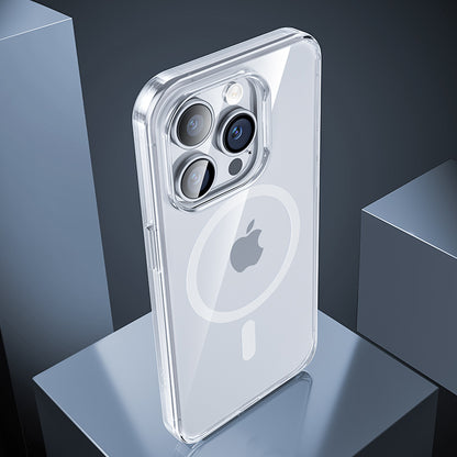 iPhone 14 Pro Max Kılıf Wireless Şarj Destekli Benks Yeni Magnetik Crystal PC Kapak