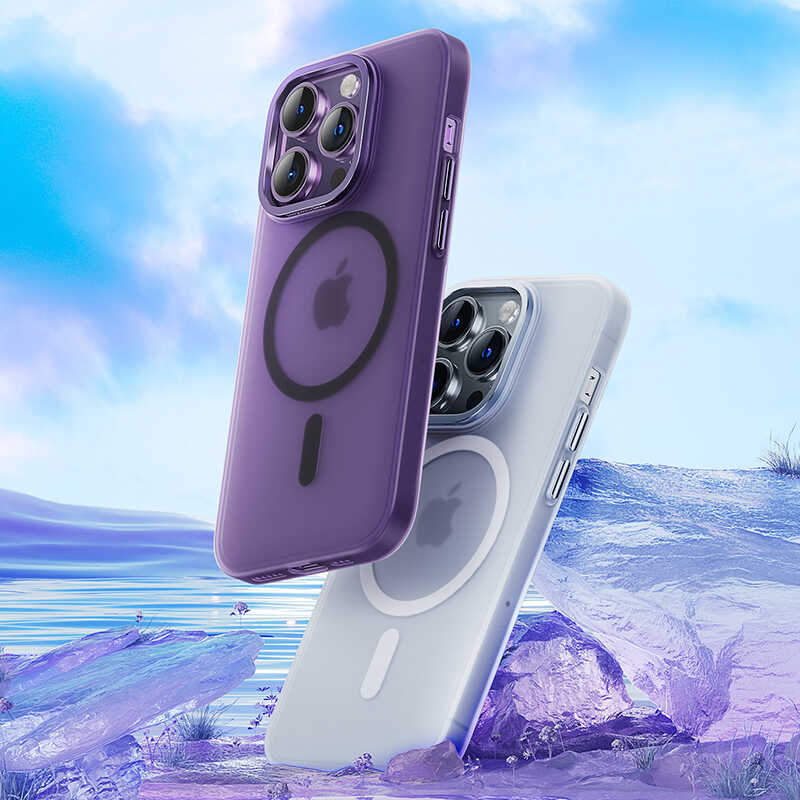 iPhone 14 Pro Max Kılıf Wireless Şarj Destekli Benks Yeni Seri Magnetik Haze Kapak