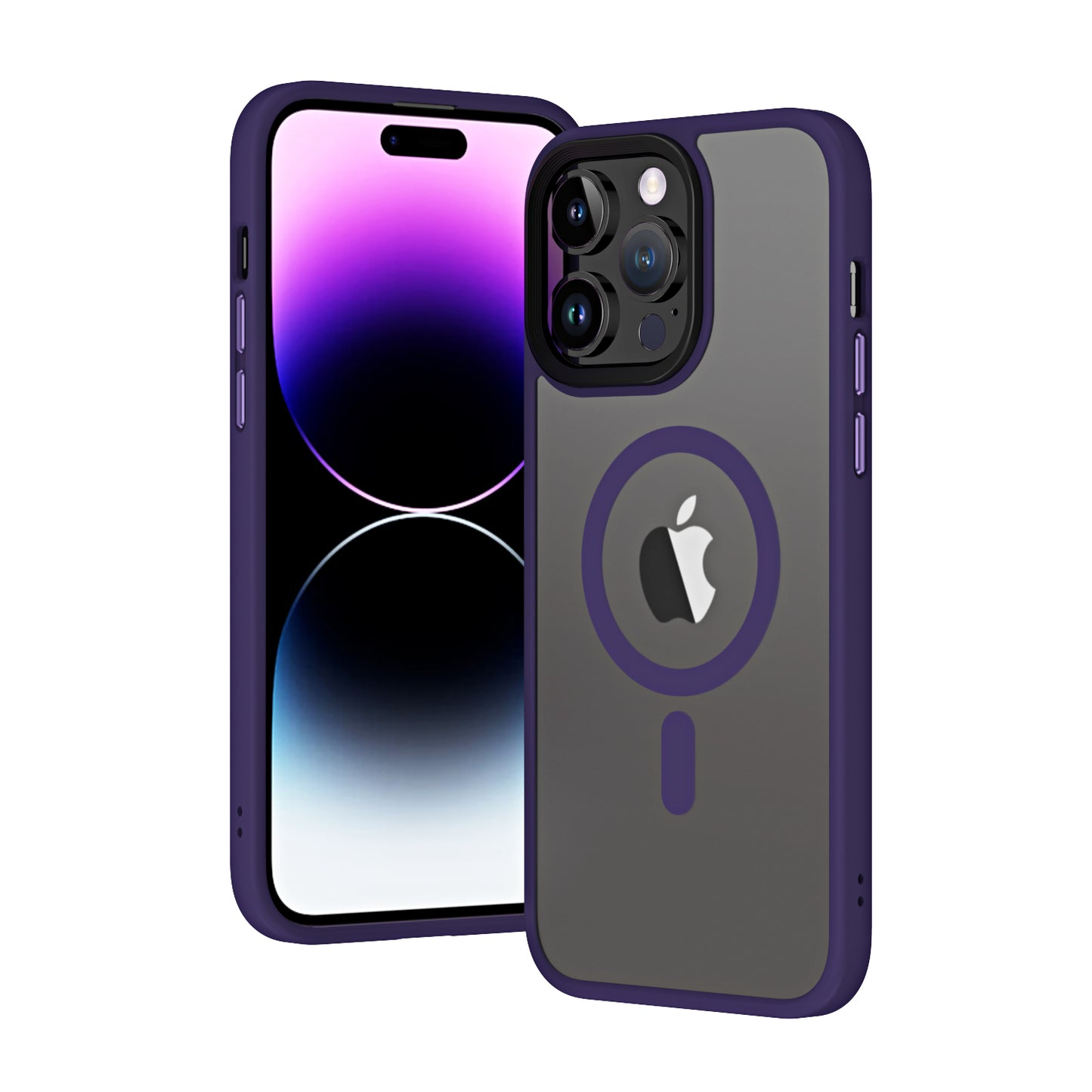 Apple iPhone 14 Pro Max Kılıf Wireless Şarj Özellikli Zore Hibrit M-safe Kapak