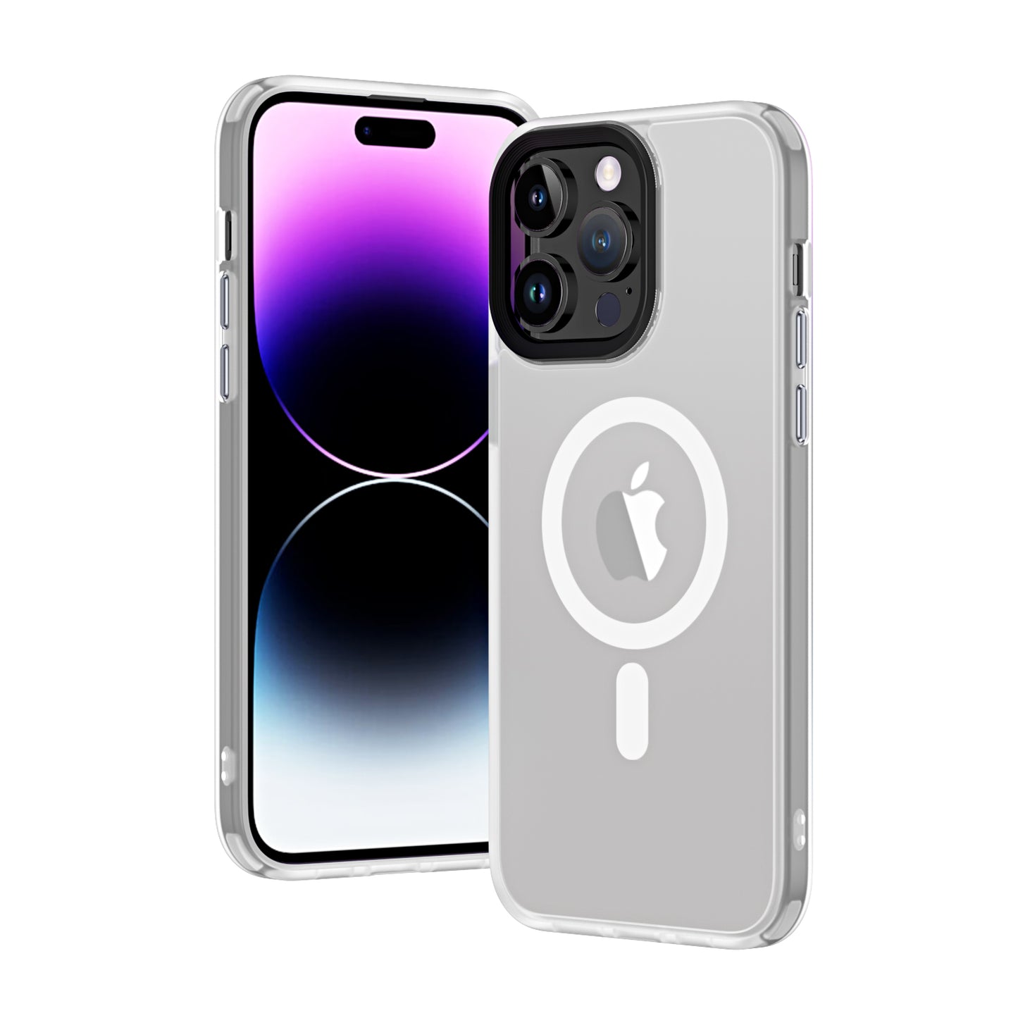 Apple iPhone 14 Pro Max Kılıf Wireless Şarj Özellikli Zore Hibrit M-safe Kapak