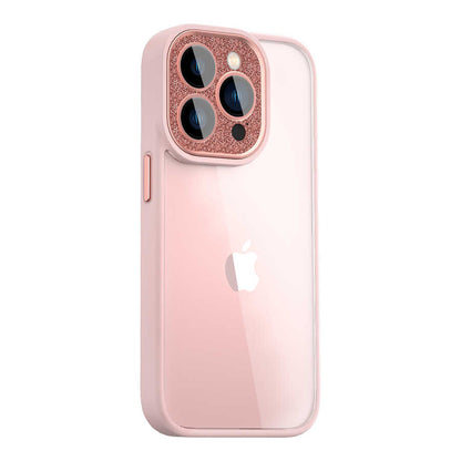 iPhone 14 Pro Max Kılıf Wiwu GCC-105 Lens Korumalı Renkli Kenar Arkası Şeffaf Multicolor Kapak