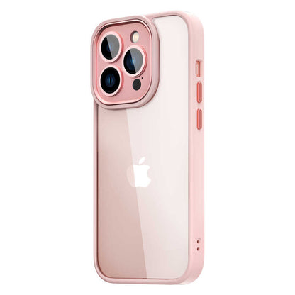 iPhone 14 Pro Max Kılıf Wiwu VCC-104 Lens Korumalı Renkli Kenar Arkası Şeffaf Vivid Clear Kapak