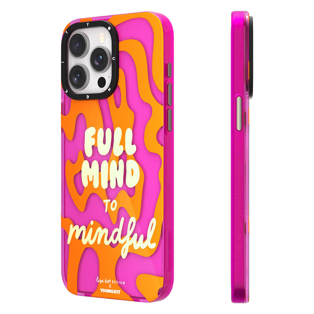 iPhone 14 Pro Max Kılıf Yazı Desenli Youngkit Mindfulness Serisi Kapak