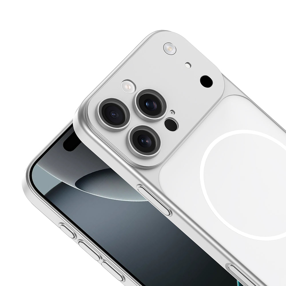 Apple iPhone 14 Pro Max Kılıf Zore M-Safe Şarj Özellikli Kamera Korumalı Spark Kapak