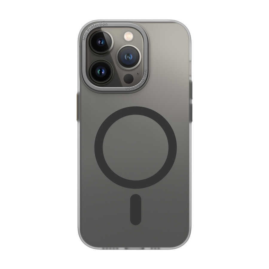 iPhone 14 Pro Max Wiwu Frosted Magnetic Buzlu Sert PC Kapak