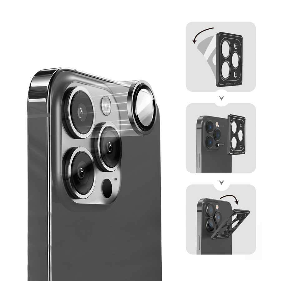 iPhone 14 Pro Max Wiwu Lens Guard Metal Kamera Lens Koruyucu