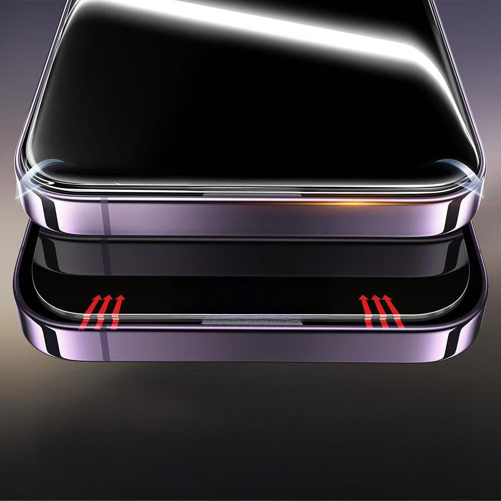 Apple iPhone 14 Pro Max Zore 3D Oliv HD Temperli Cam Ekran Koruyucu + Kolay Uygulama Aparatı