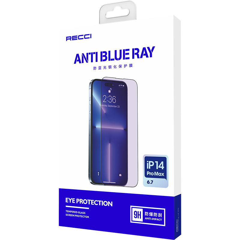 iPhone 14 Recci Anti-Blue Light Cam Ekran Koruyucu