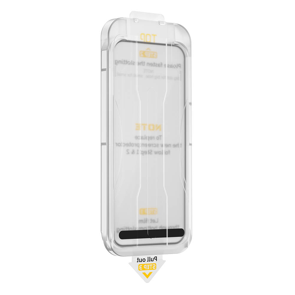iPhone 14 Wiwu SQ-008 Oleofobik Easy Install Darbeye Karşı Dayanıklı Temperli Cam Ekran Koruyucu + Kolay Uygulama Aparatlı