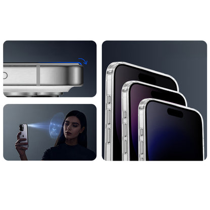 Apple iPhone 14 Zore 2.5D Oliv Privacy Temperli Cam Ekran Koruyucu + Kolay Uygulama Aparatı