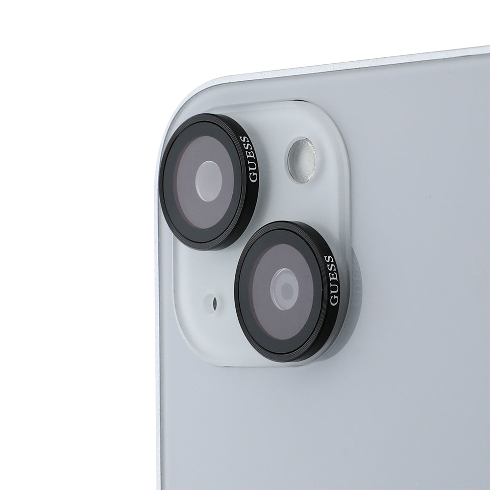 iPhone 15 Guess Orjinal Lisanslı Metal Kamera Lens Koruyucu