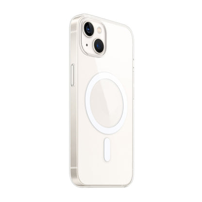 Apple iPhone 15 Kamera Korumalı M-Safe Şarj Özellikli Şeffaf Zore London Sert PC Kapak