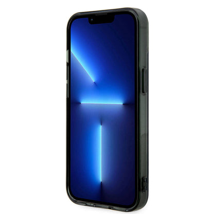 iPhone 15 Kılıf BMW M-safe Şarj Özellikli Transparan Silver Ring Orjinal Lisanslı Kapak