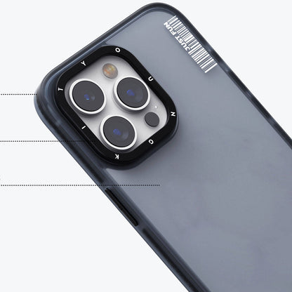iPhone 15 Kılıf Buzlu Mat Tasarım Youngkit Colored Sand Serisi Kapak