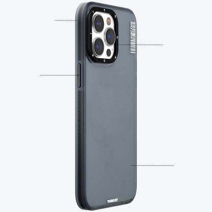 iPhone 15 Kılıf Buzlu Mat Tasarım Youngkit Colored Sand Serisi Kapak