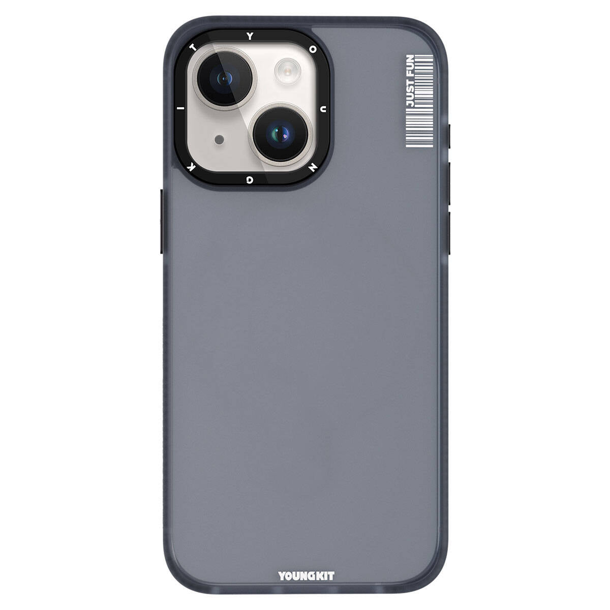 iPhone 15 Kılıf Buzlu Mat Tasarım Youngkit Colored Sand Serisi Kapak