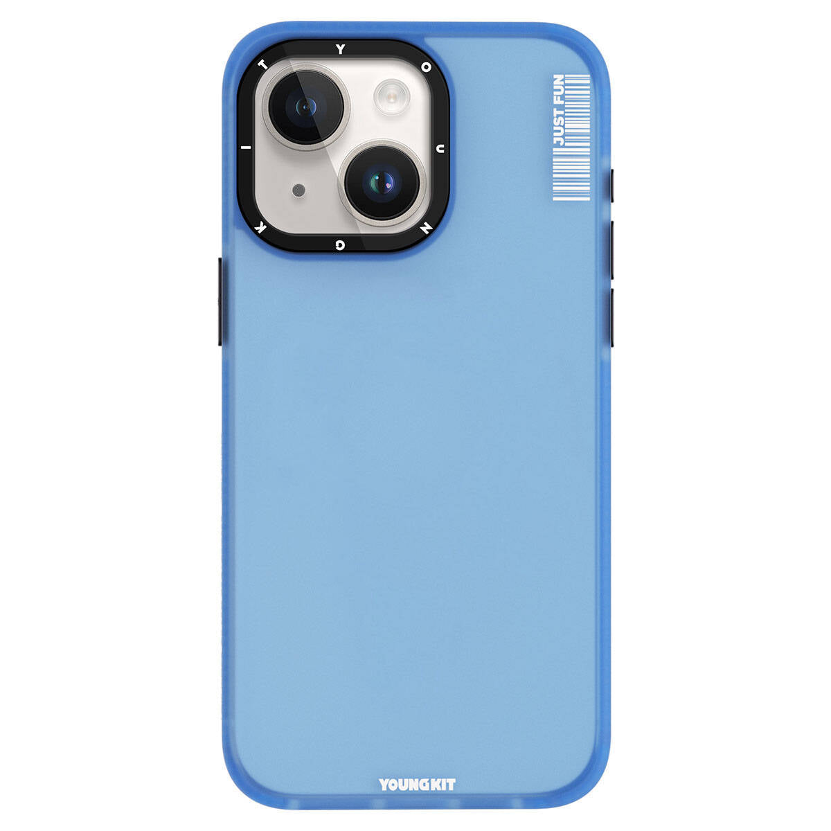iPhone 15 Kılıf Buzlu Mat Tasarım Youngkit Colored Sand Serisi Kapak