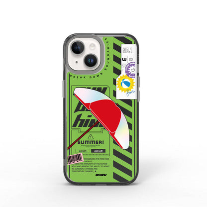iPhone 15 Kılıf Çift Katman Desenli Wiwu Summer Serisi Kapak