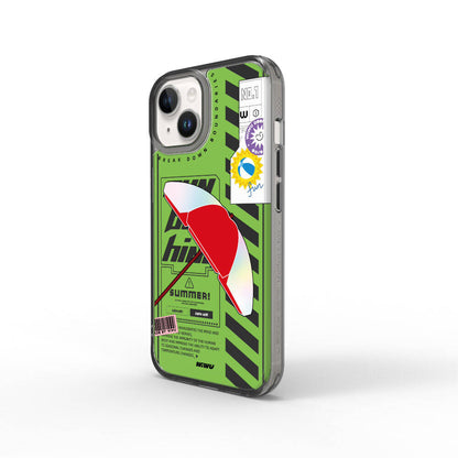 iPhone 15 Kılıf Çift Katman Desenli Wiwu Summer Serisi Kapak