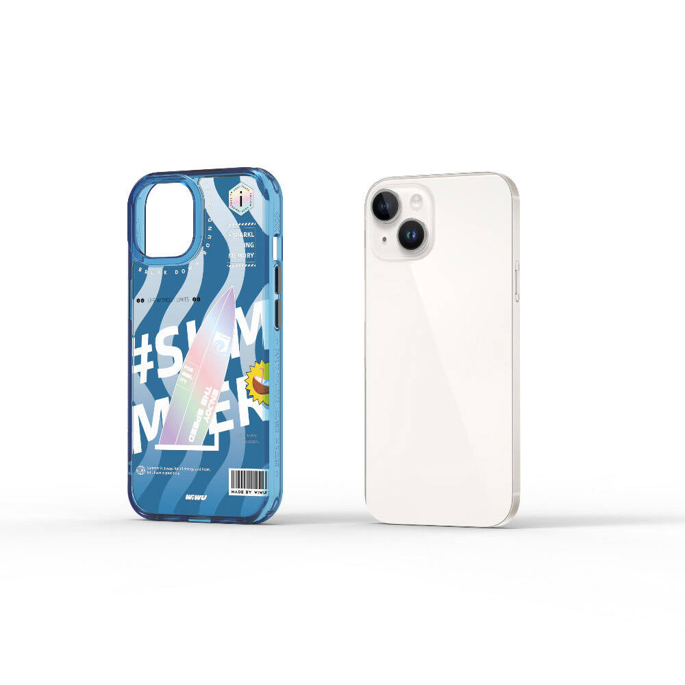 iPhone 15 Kılıf Çift Katman Desenli Wiwu Summer Serisi Kapak