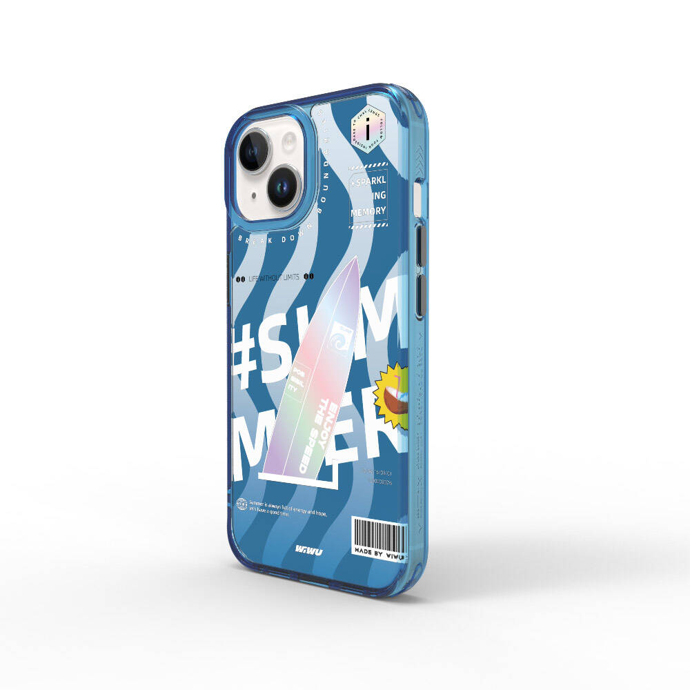 iPhone 15 Kılıf Çift Katman Desenli Wiwu Summer Serisi Kapak