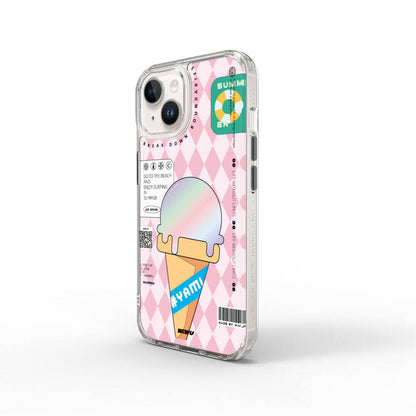 iPhone 15 Kılıf Çift Katman Desenli Wiwu Summer Serisi Kapak