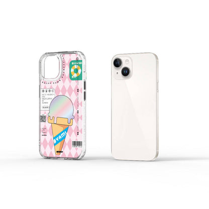 iPhone 15 Kılıf Çift Katman Desenli Wiwu Summer Serisi Kapak