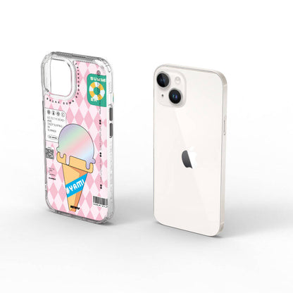 iPhone 15 Kılıf Çift Katman Desenli Wiwu Summer Serisi Kapak