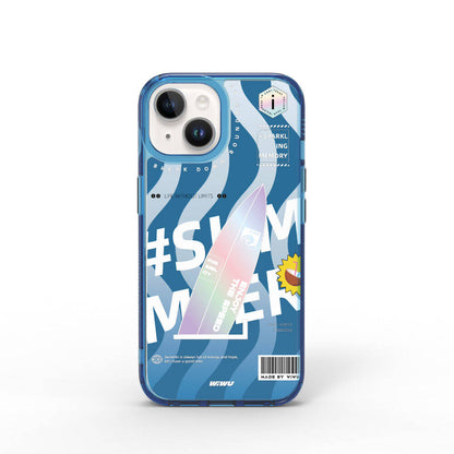 iPhone 15 Kılıf Çift Katman Desenli Wiwu Summer Serisi Kapak