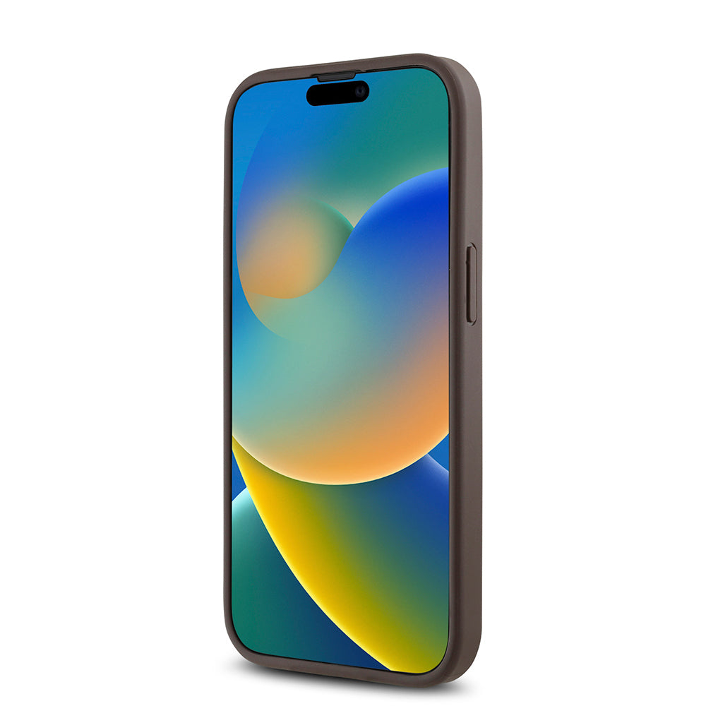 iPhone 15 Kılıf Guess Orjinal Lisanslı M-safe Şarj Özellikli Gül Baskılı 4G Desenli Yazı Logolu Kapak