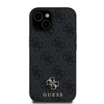 iPhone 15 Kılıf Guess Orjinal Lisanslı M-safe Şarj Özellikli Small 4G Classic Kapak