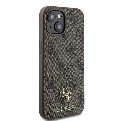 iPhone 15 Kılıf Guess Orjinal Lisanslı M-safe Şarj Özellikli Small 4G Classic Kapak