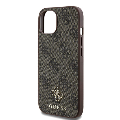 iPhone 15 Kılıf Guess Orjinal Lisanslı M-safe Şarj Özellikli Small 4G Classic Kapak