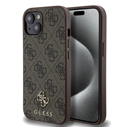 iPhone 15 Kılıf Guess Orjinal Lisanslı M-safe Şarj Özellikli Small 4G Classic Kapak