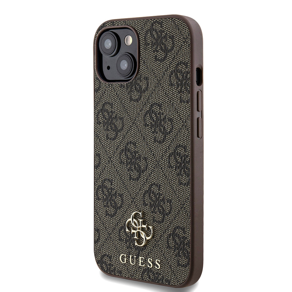iPhone 15 Kılıf Guess Orjinal Lisanslı M-safe Şarj Özellikli Small 4G Classic Kapak