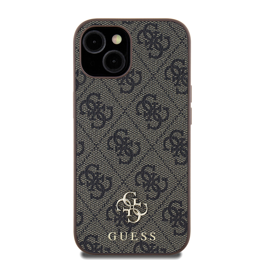 iPhone 15 Kılıf Guess Orjinal Lisanslı M-safe Şarj Özellikli Small 4G Classic Kapak
