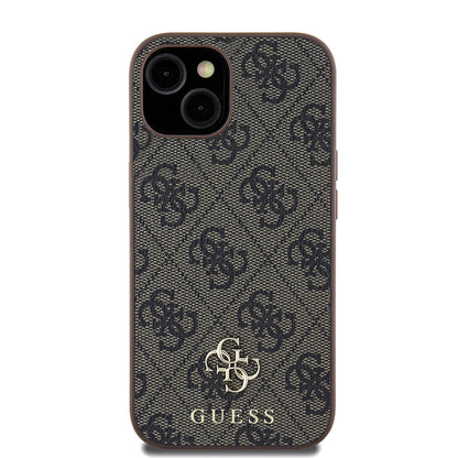 iPhone 15 Kılıf Guess Orjinal Lisanslı M-safe Şarj Özellikli Small 4G Classic Kapak