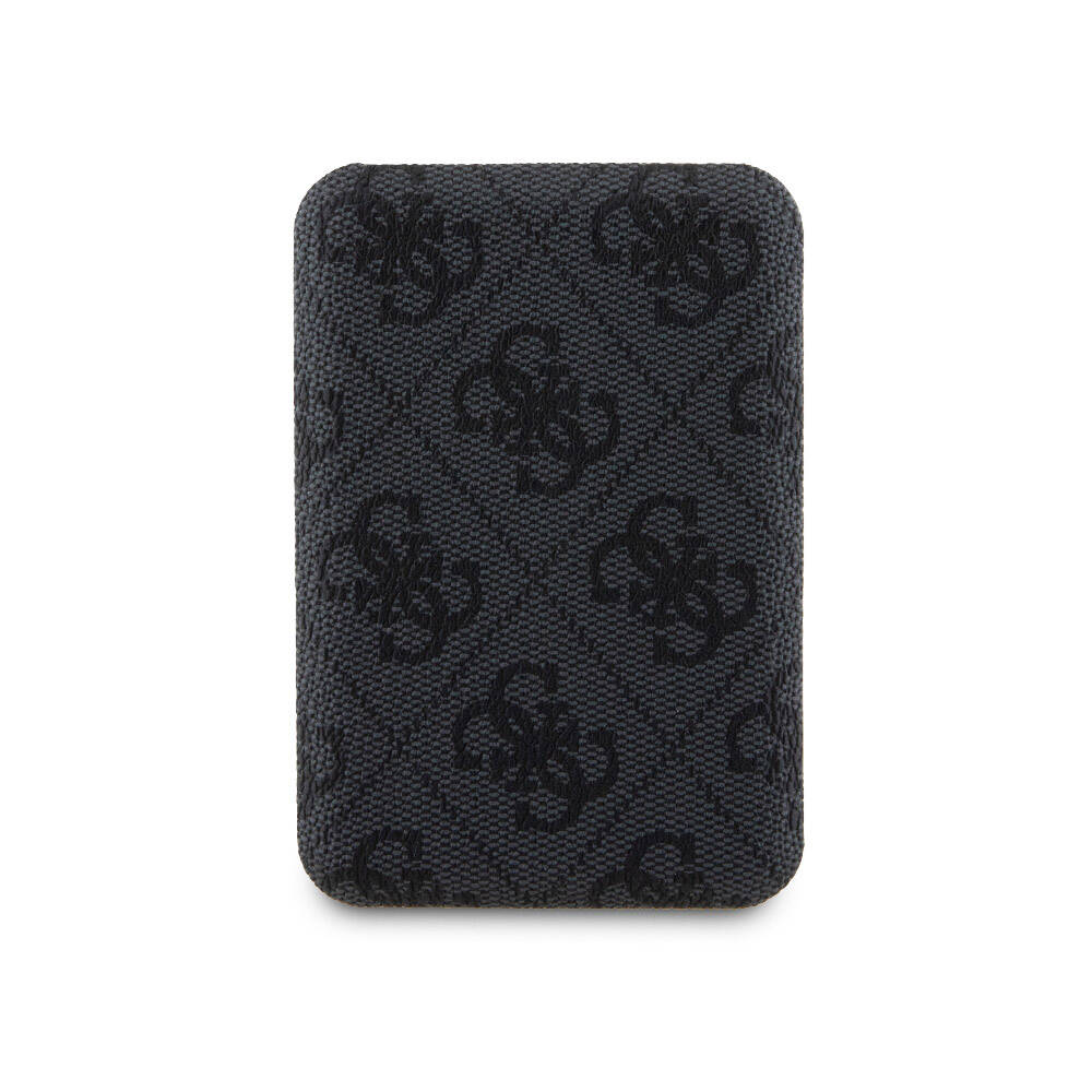 iPhone 15 Kılıf Guess Orjinal Lisanslı M-safe Şarj Özellikli Yazı Logolu 4G Desenli Kapak + Powerbank 5000mAh 2in1 Set