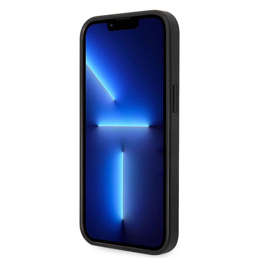 iPhone 15 Kılıf Guess Orjinal Lisanslı PU Deri Yazı ve 4G Metal Logolu Desenli Kapak