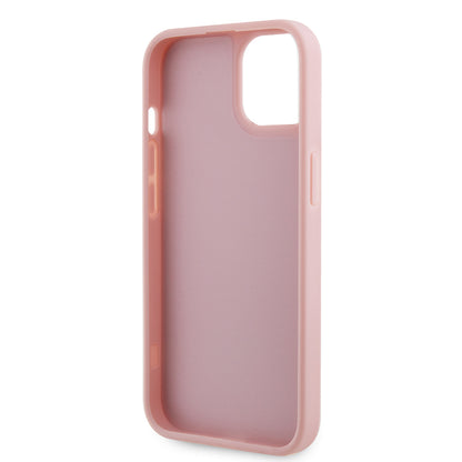 iPhone 15 Kılıf Guess Orjinal Lisanslı Taşlı Arka Yüzey Üçgen Logolu Kapak