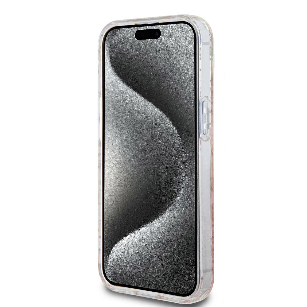 iPhone 15 Kılıf Hello Kitty Orjinal Lisanslı Renk Geçişli Elektroplating Kaplama Kitty Head Desenli Kapak