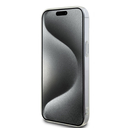 iPhone 15 Kılıf Hello Kitty Orjinal Lisanslı Yazı ve İkonik Logolu Kitty Head Kapak