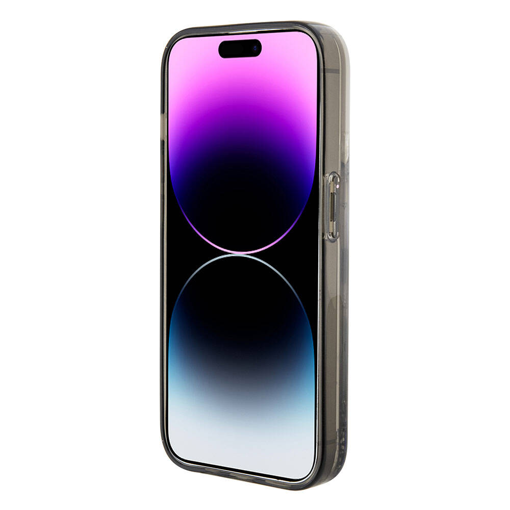 iPhone 15 Kılıf Karl Lagerfeld İkonik Sıvılı Glitter Orjinal Lisanslı Kapak