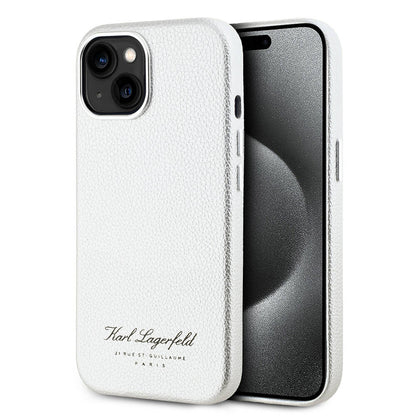 iPhone 15 Kılıf Karl Lagerfeld Orjinal Lisanslı KL Yazılı Hotel Kapak